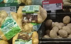 Prices at stores in Berlin in Germany, potatoes